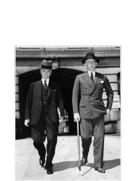 Cordell Hull y el subsecretario Sumner Welles